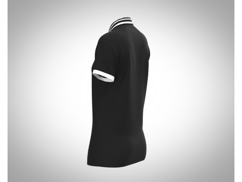 Ladies Black Polo Tops Modelo 3D