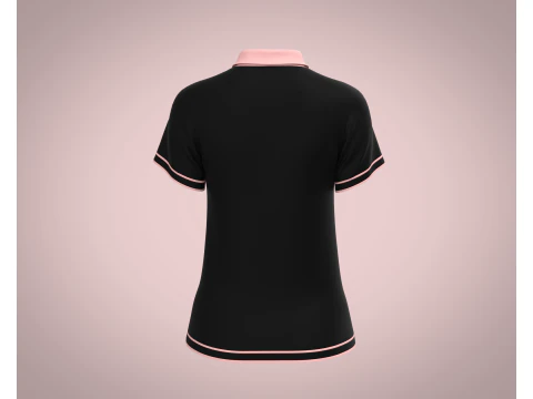 Ladies Black Polo 3D Model
