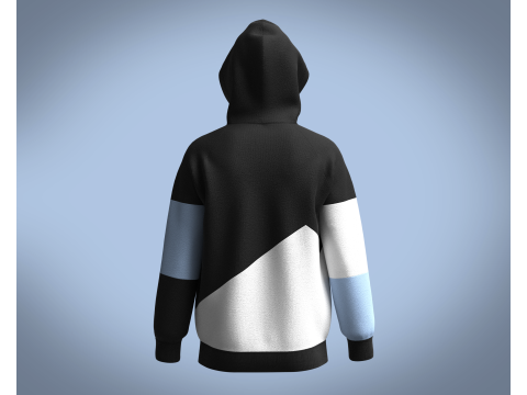 Hoodie - Contrast Color 3D मॉडल