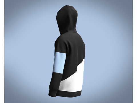 Hoodie - Contrast Color 3D मॉडल