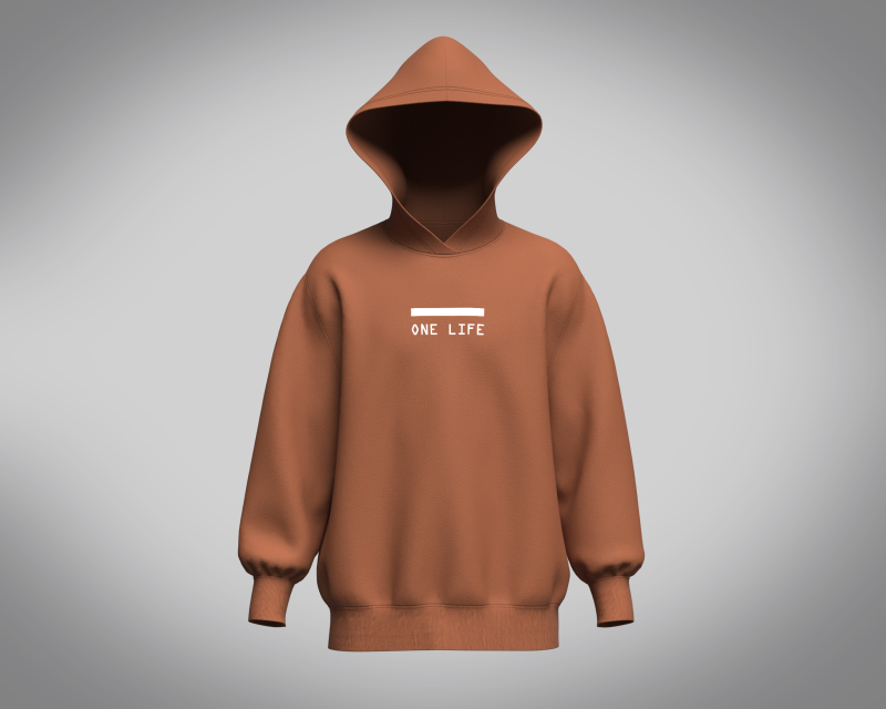 Hoodie - Brown 3D Модель .c4d .max .obj .3ds .fbx .stl .blend 