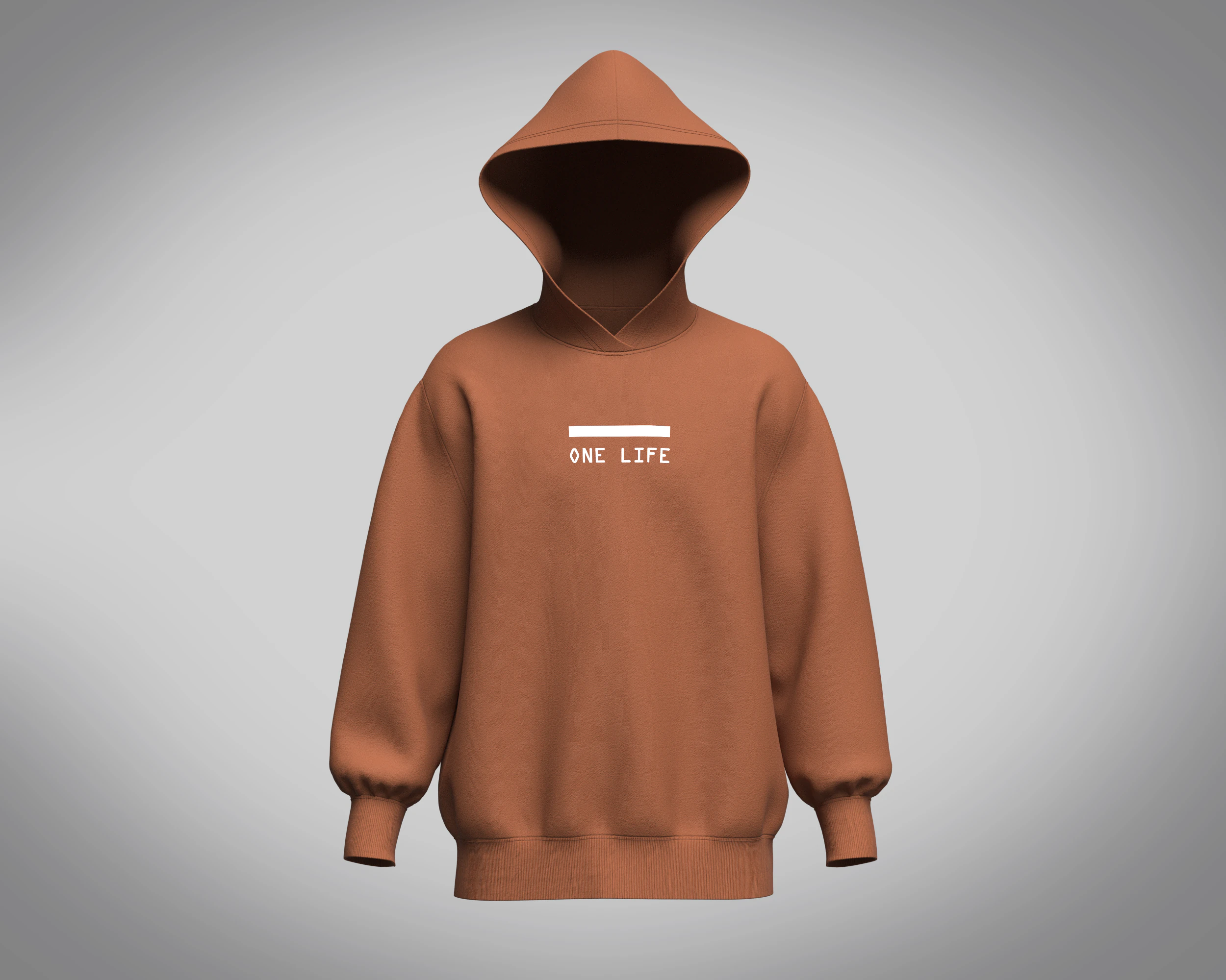 Hoodie - Brown 3D Model .c4d .max .obj .3ds .fbx .stl .blend 