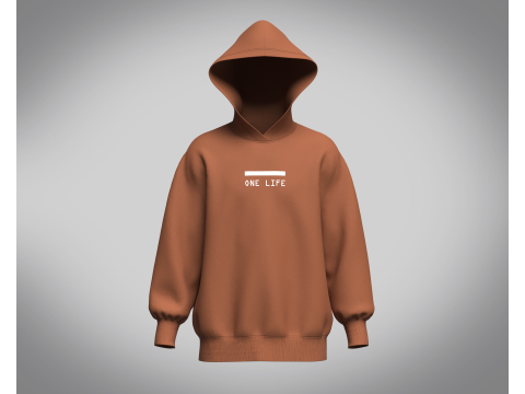 Hoodie - Brown 3D मॉडल