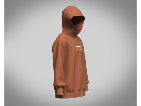 Hoodie - Brown 3D Модель