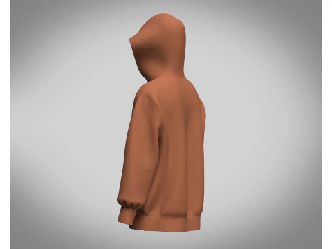 Hoodie - Brown 3D Model