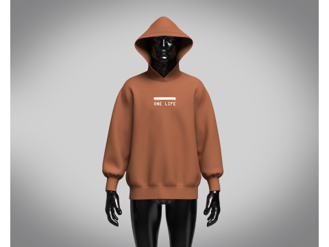 Hoodie - Brown 3D Модель
