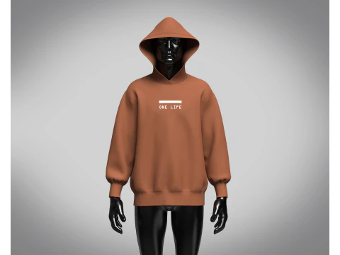 Hoodie - Brown 3D Model