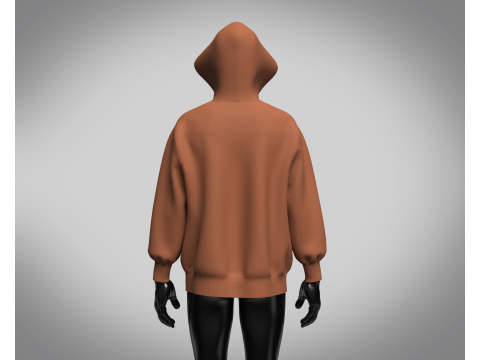Hoodie - Brown 3D Модель