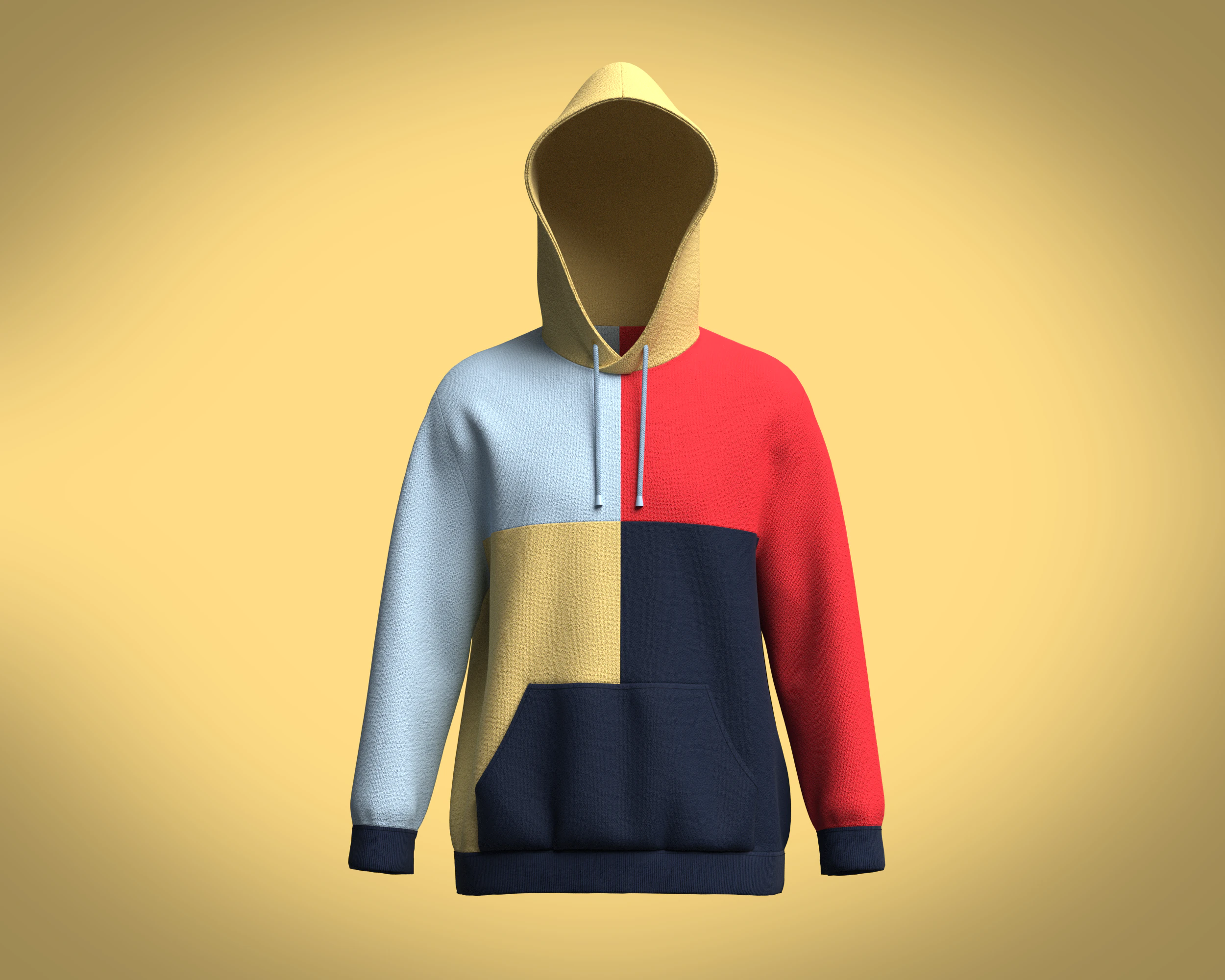 Hoodie Multi - Color 3D Model .c4d .max .obj .3ds .fbx .stl .blend 