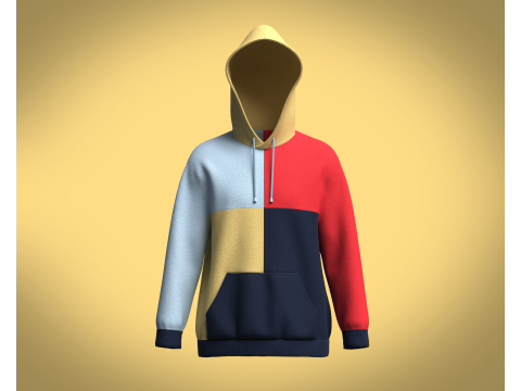 Hoodie Multi - Color 3D 模型