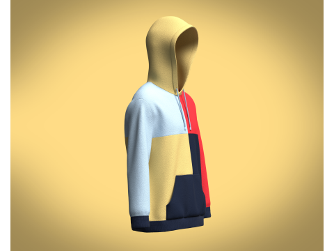 Hoodie Multi - Color 3D 모델