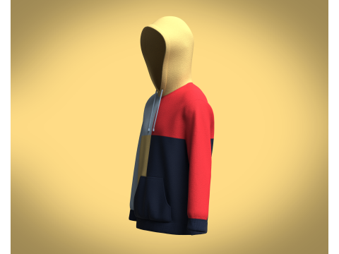 Hoodie Multi - Color 3D 모델