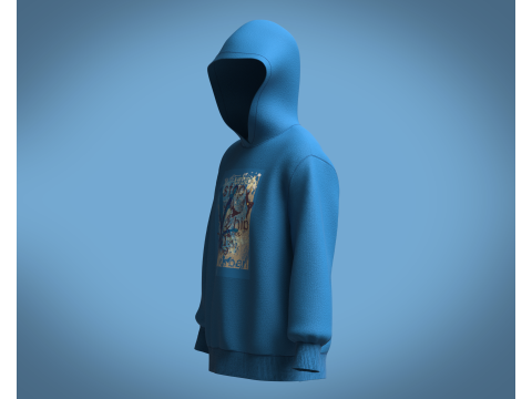 Hoodie - STOP Model 3D