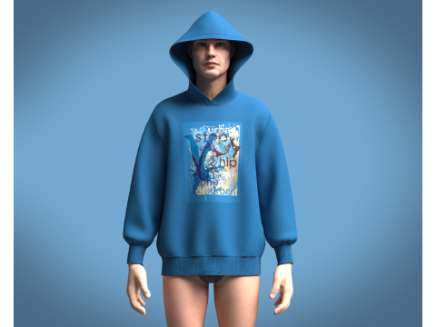 Hoodie - STOP Model 3D
