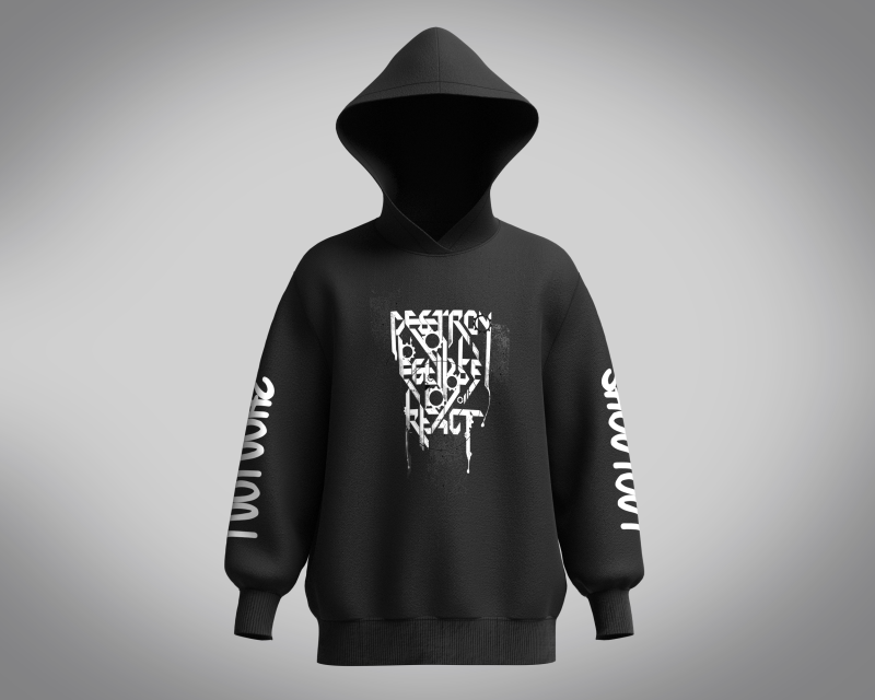 Hoodie - SHOUTOUT Model 3D .c4d .max .obj .3ds .fbx .stl .blend 