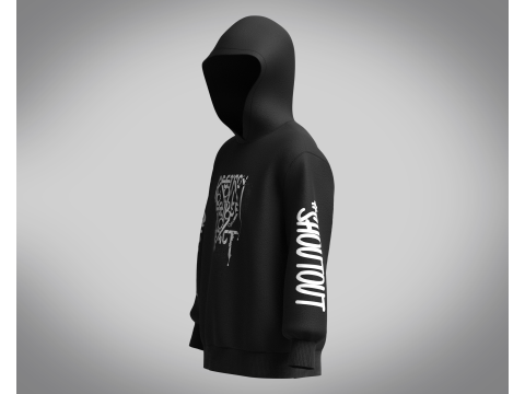 Hoodie - SHOUTOUT Model 3D