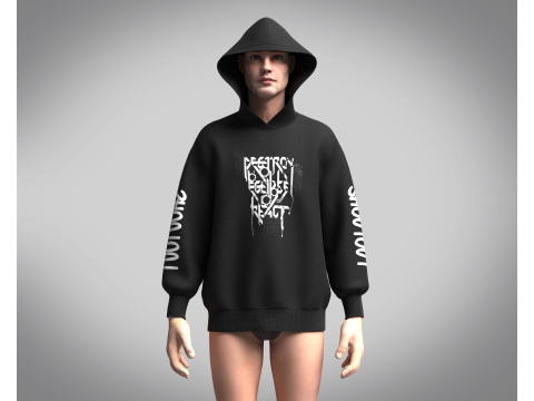 Hoodie - SHOUTOUT Model 3D