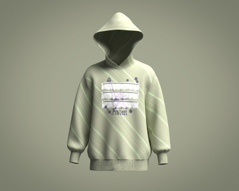 Hoodie - Protest Model 3D .c4d .max .obj .3ds .fbx .stl .blend