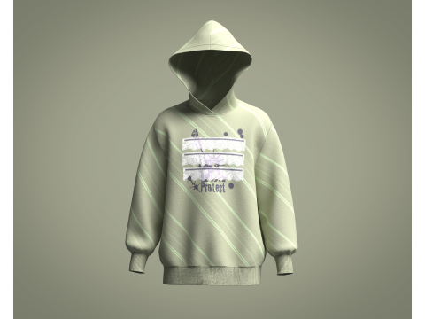 Hoodie - Protest 3D Model
