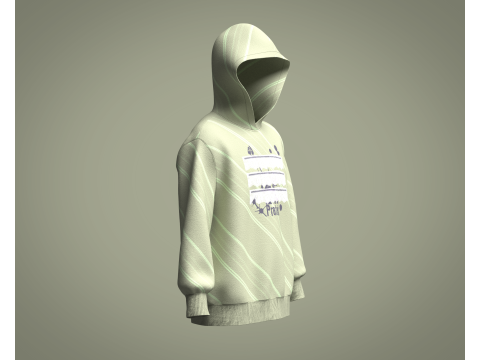 Hoodie - Protest Model 3D