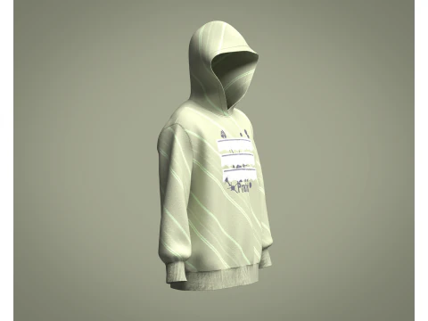 Hoodie - Protest 3D Model