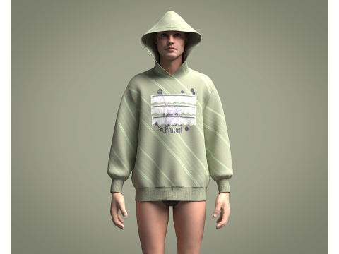 Hoodie - Protest Model 3D