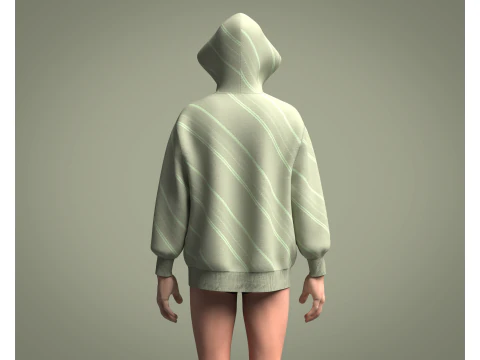 Hoodie - Protest 3D Model