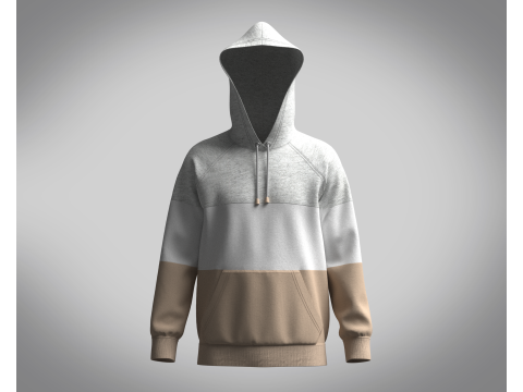 Hoodie - Melange 3D मॉडल