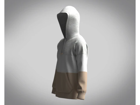 Hoodie - Melange 3D Model