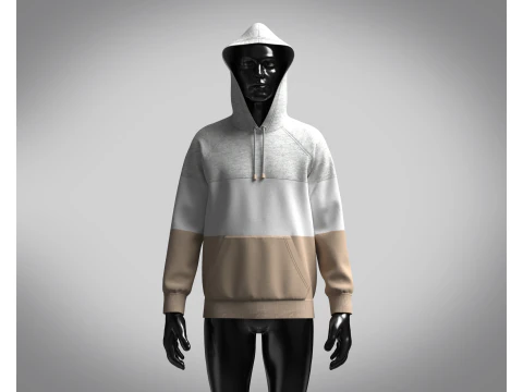 Hoodie - Melange 3D Model