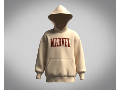 Moletom com capuz - Marvel Modelo 3D