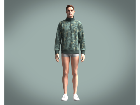 Jacket - Camo 3D Модель