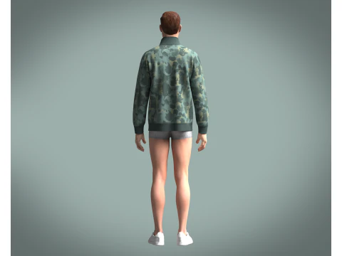 Jacket - Camo 3D Model