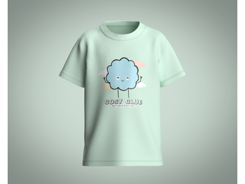 Kids T-Shirt Cosy Club 3D 模型