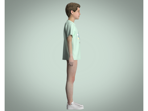 Kids T-Shirt Cosy Club 3D Модель