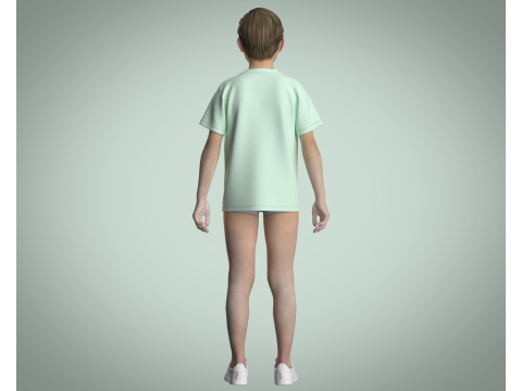 Kids T-Shirt Cosy Club 3D Модель