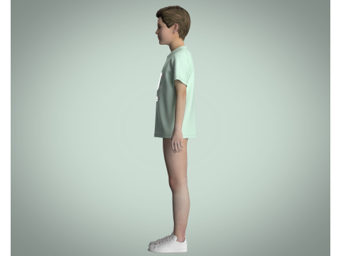 Kids T-Shirt Cosy Club 3D Модель