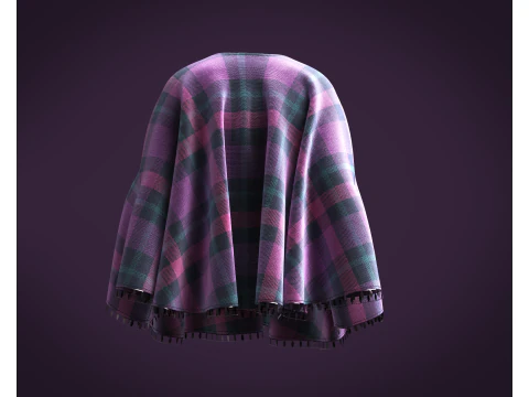 Kidswear - Blanket Pancho 3D Model