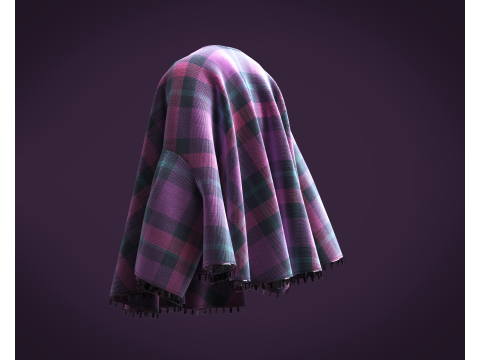 Kidswear - Blanket Pancho Model 3D