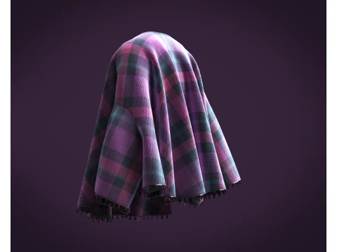 Kidswear - Blanket Pancho 3D Model