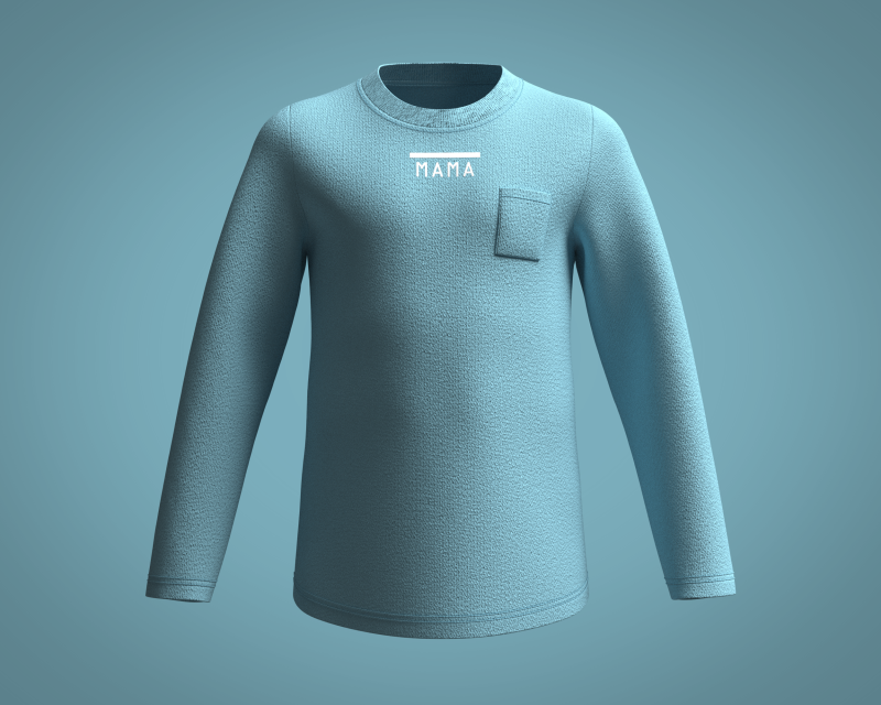 Kids - Printed Sweatshirt 3D Model .c4d .max .obj .3ds .fbx .stl .blend