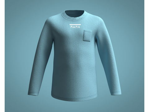 Kids - Printed Sweatshirt 3D Model
