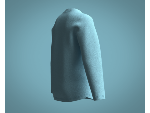 Kids - Printed Sweatshirt 3D Model
