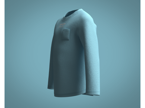 Kids - Printed Sweatshirt 3D Model