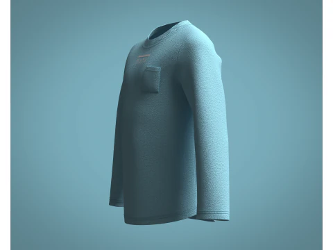 Kids - Printed Sweatshirt 3D Model