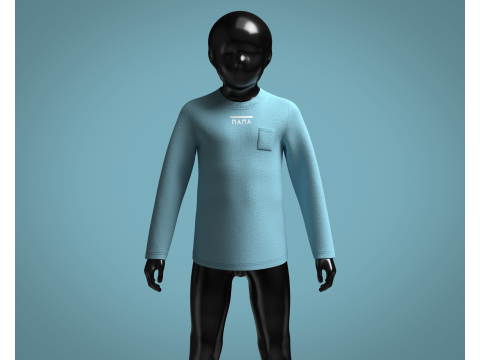 Kids - Printed Sweatshirt 3D Model