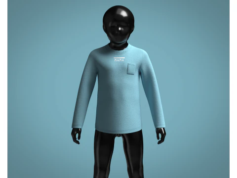 Kids - Printed Sweatshirt 3D Model