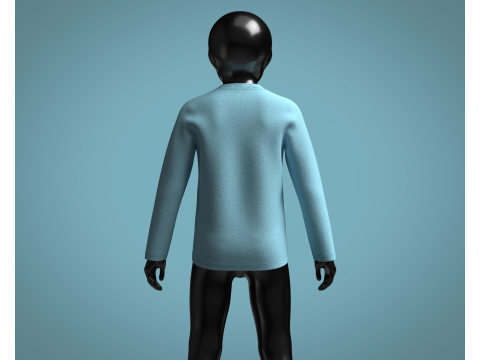Kids - Printed Sweatshirt 3D Model