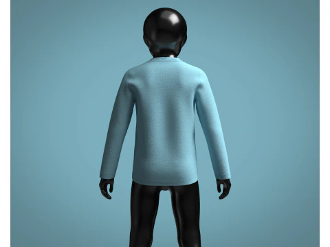Kids - Printed Sweatshirt 3D Model