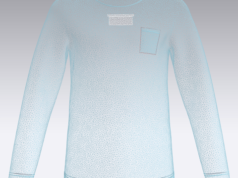 Kids - Printed Sweatshirt 3D Model